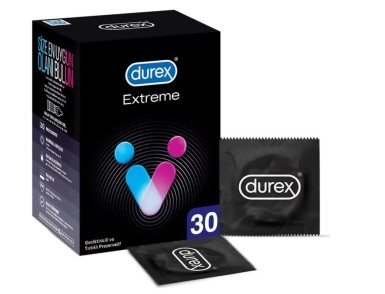 Durex - Durex Extreme 30'lu Geciktiricili ve Tırtıklı Prezervatif