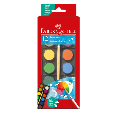 FABER CASTELL - FABER CASTELL 12'Lİ SULU BOYA